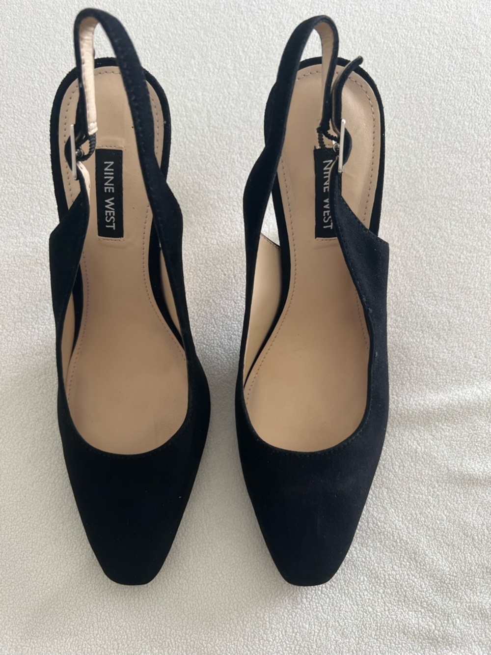 Nine West Black Pointed Slingback Pumps